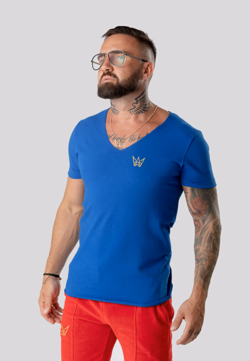 Koszulka Z Krótkim Rękawem Deepneck Urban Motion - Niebieska