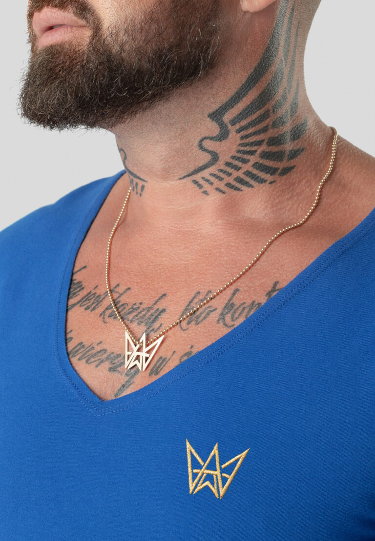 Longsleeve Deepneck Urban Motion – Niebieski