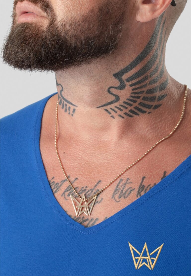 Koszulka Z Krótkim Rękawem Deepneck Urban Motion – Niebieska