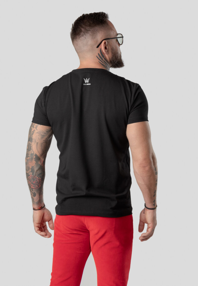 Koszulka Paco Slim Fit Center Store z krótkim rękawem w kolorze czarnym.