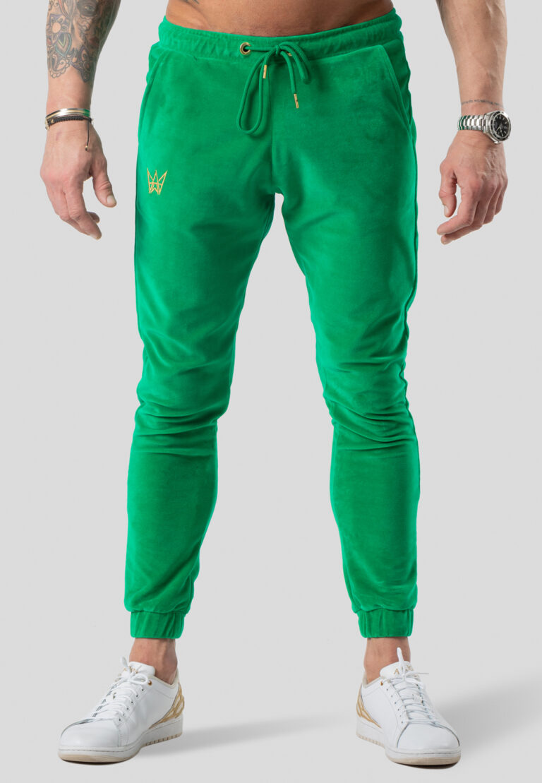 dresowe spodnie welurowe