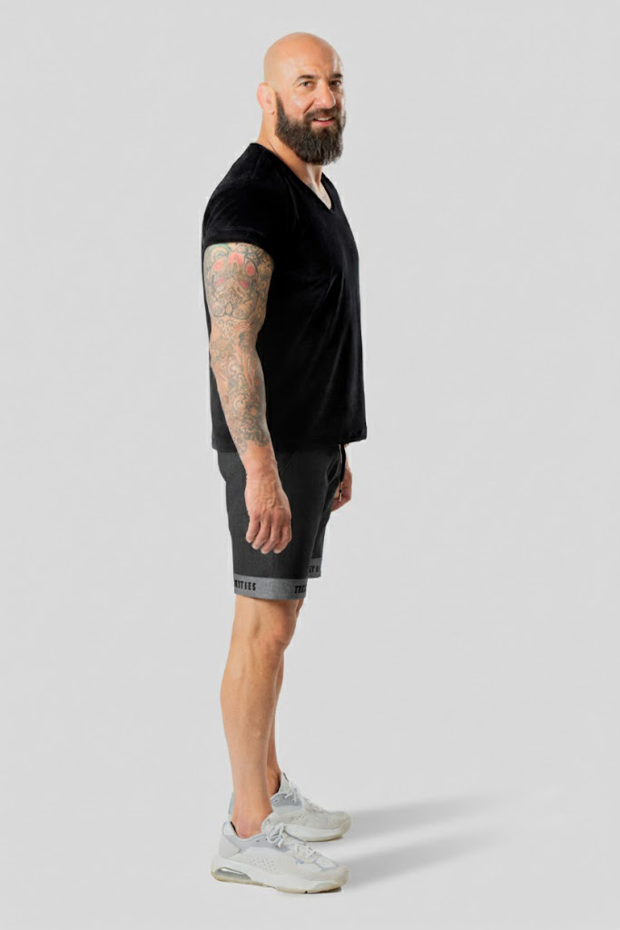 Krótkie Spodenki Jeansowe Z Lycrą - Czarne 3 Krótkie Spodenki Jeansowe Z Lycrą - Czarne