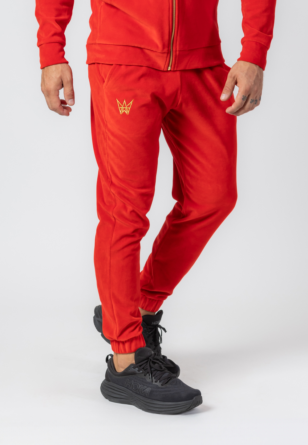 zielony welurowy dres