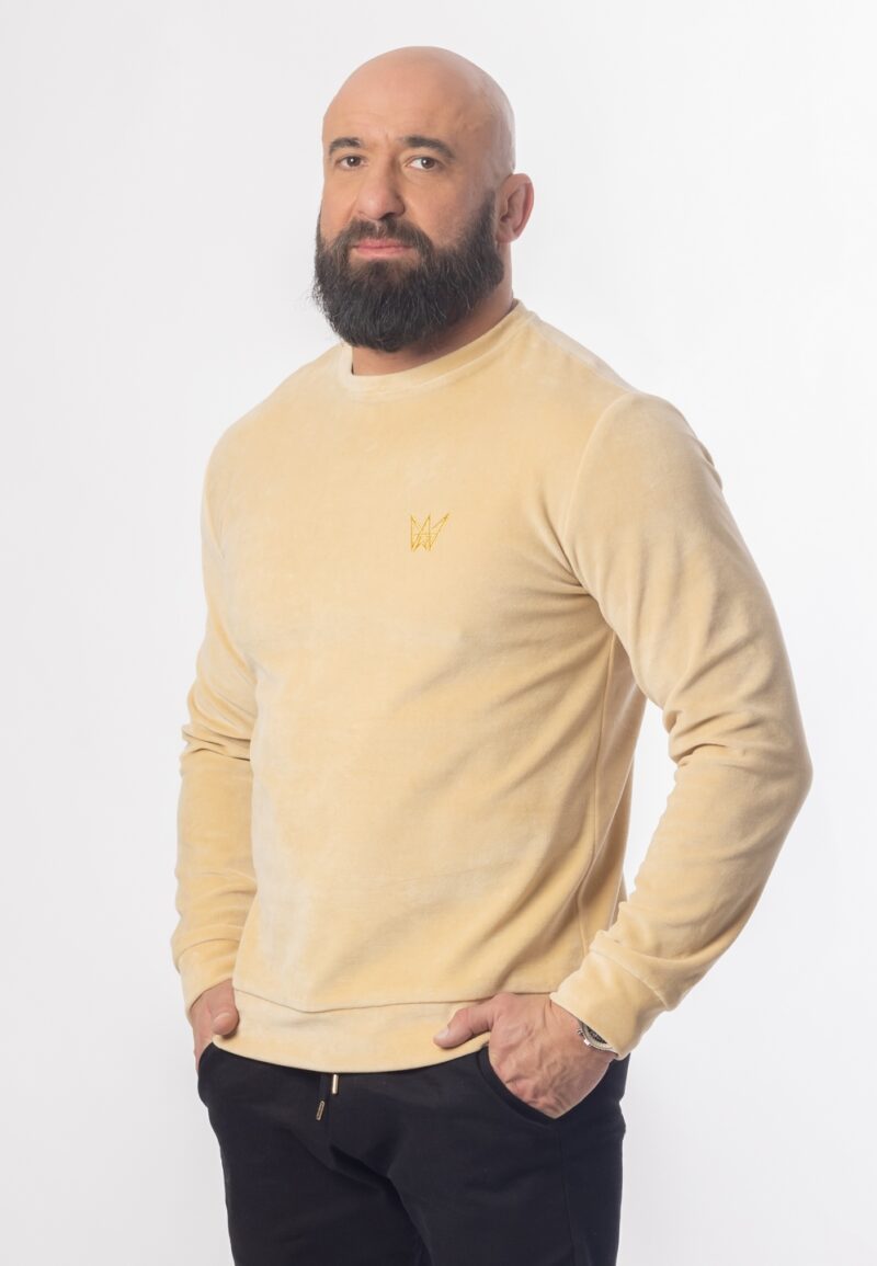 bluza męska kremowa