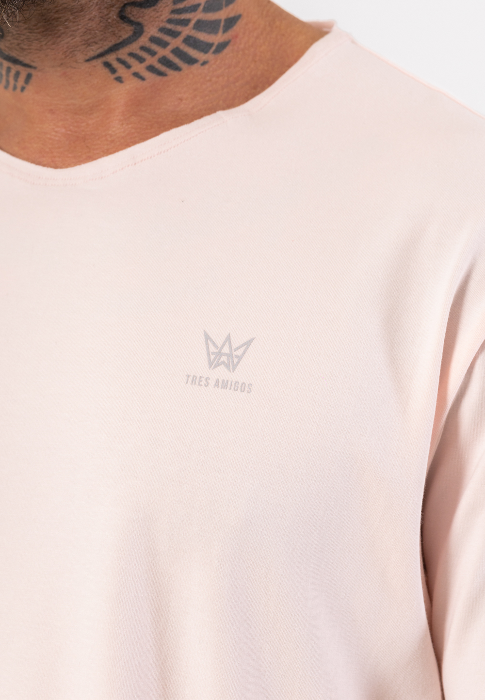 Koszulka Krótka Oversize Print CHESS - Różowa 3 Koszulka z krótkim rękawem w kolorze różowym z nadrukiem Chess