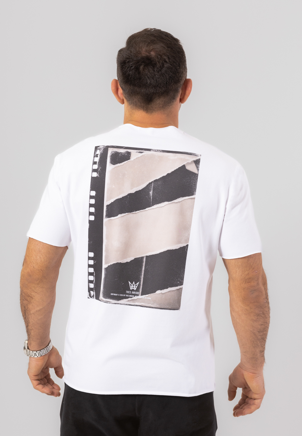 Koszulka Krótka Oversize Print VHS - Biała 1 Koszulka z krótkim rękawem w kolorze białym z nadrukiem VHS