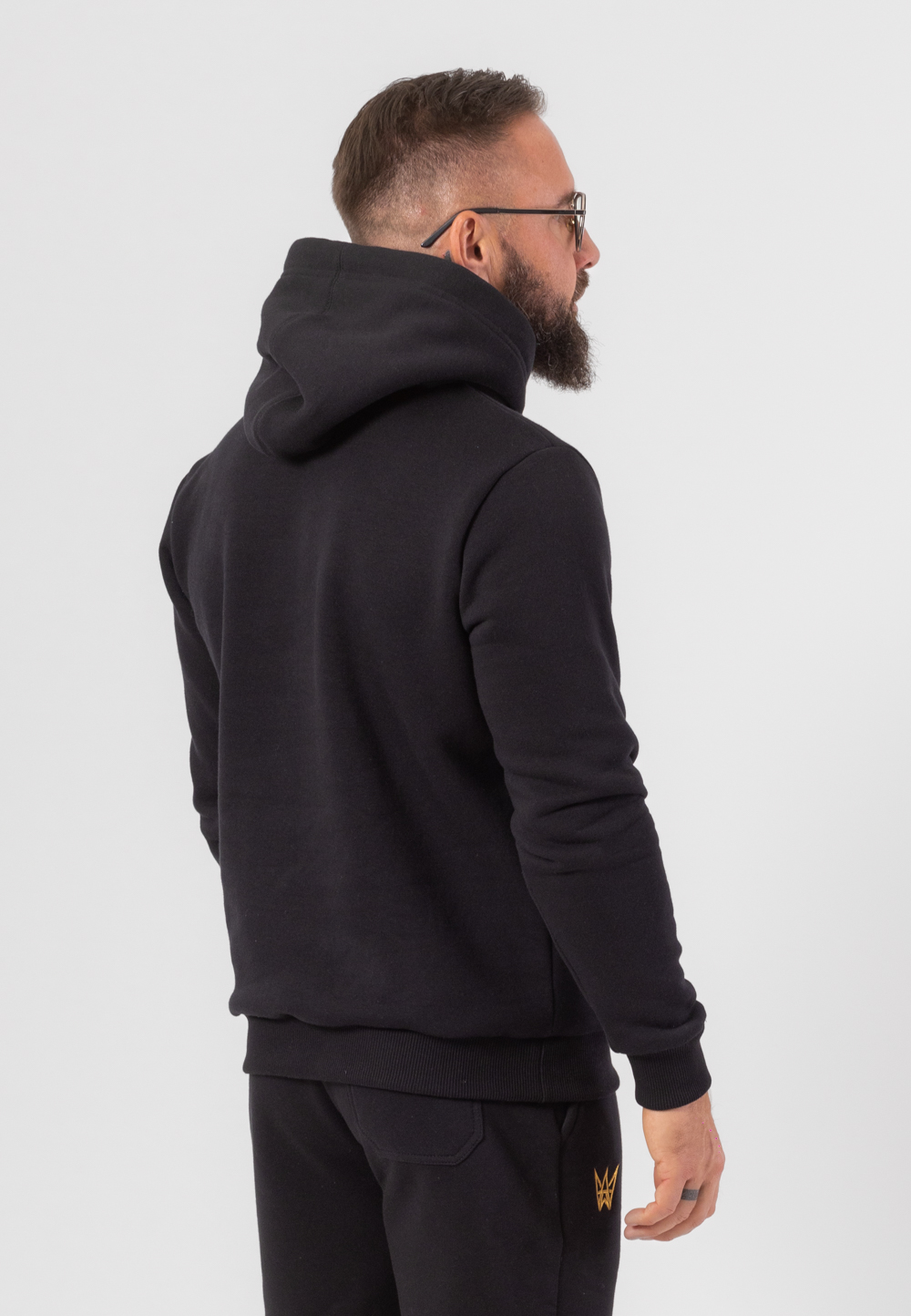 gruba bluza męska z kapturem